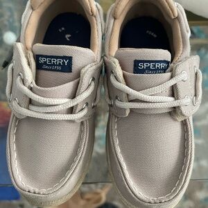 Toddler Sperry- Boat Shoes velcroe , Sea Ketch Washable- Unisex